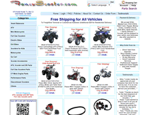 Tablet Screenshot of fancyscooters.com